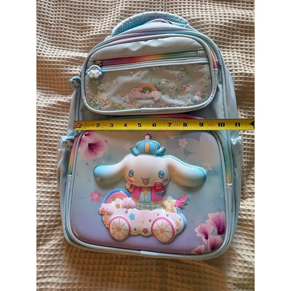 Mom’s Helper Kids Kawaii Bunny School Backpack Blue Fantasy NWT